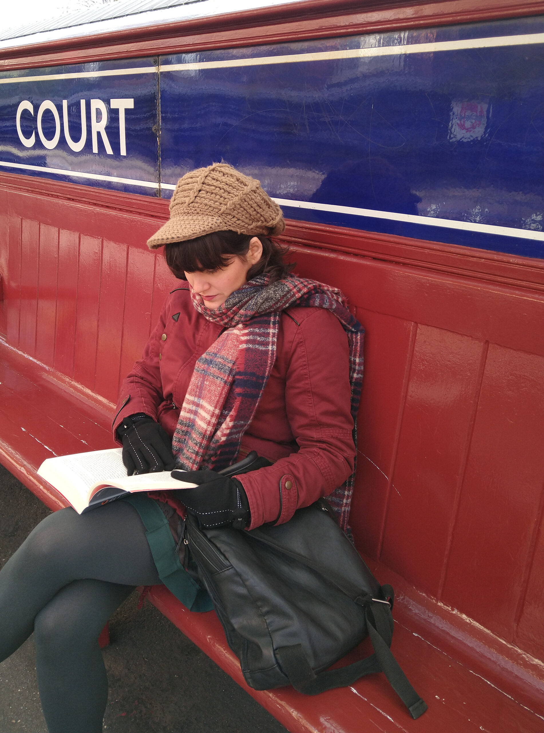 Eva H Donoso en una estación de metro de Londres